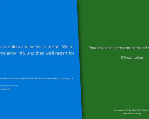 Microsoft изменит цвет «экрана смерти» с синего на зеленый