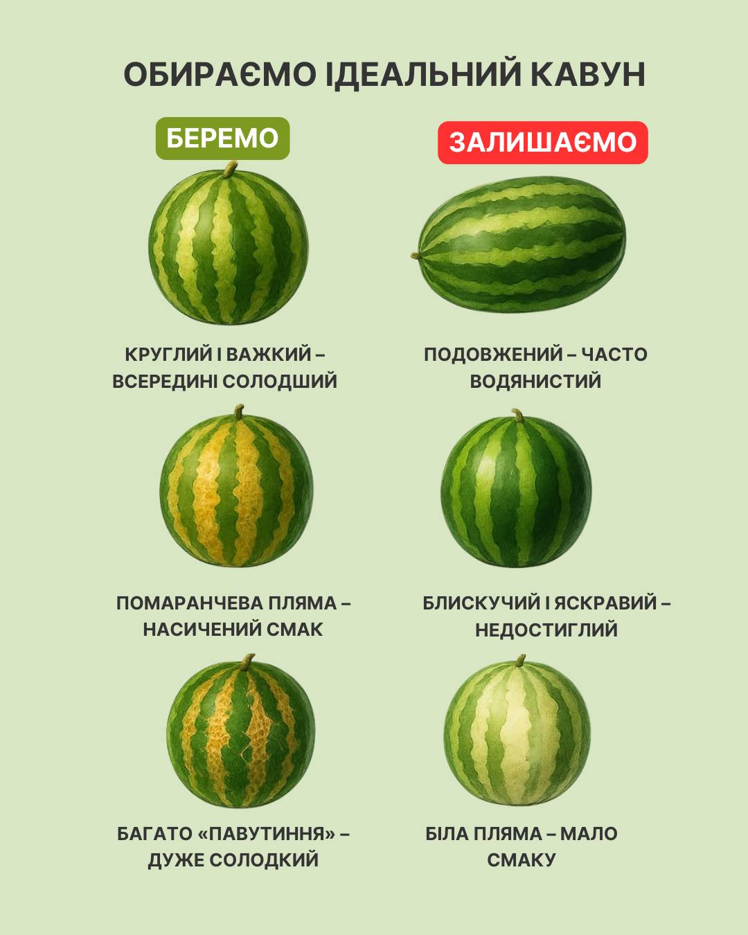 Три признака арбуза, которые указывают на его непригодность для покупки