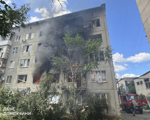 В Полтаве атаковано здание ТЦК на 1226-й день войны