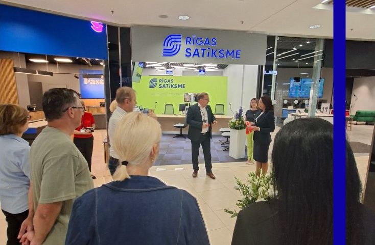 Открытие нового центра обслуживания клиентов Rīgas satiksme в ТЦ Akropole Alfa