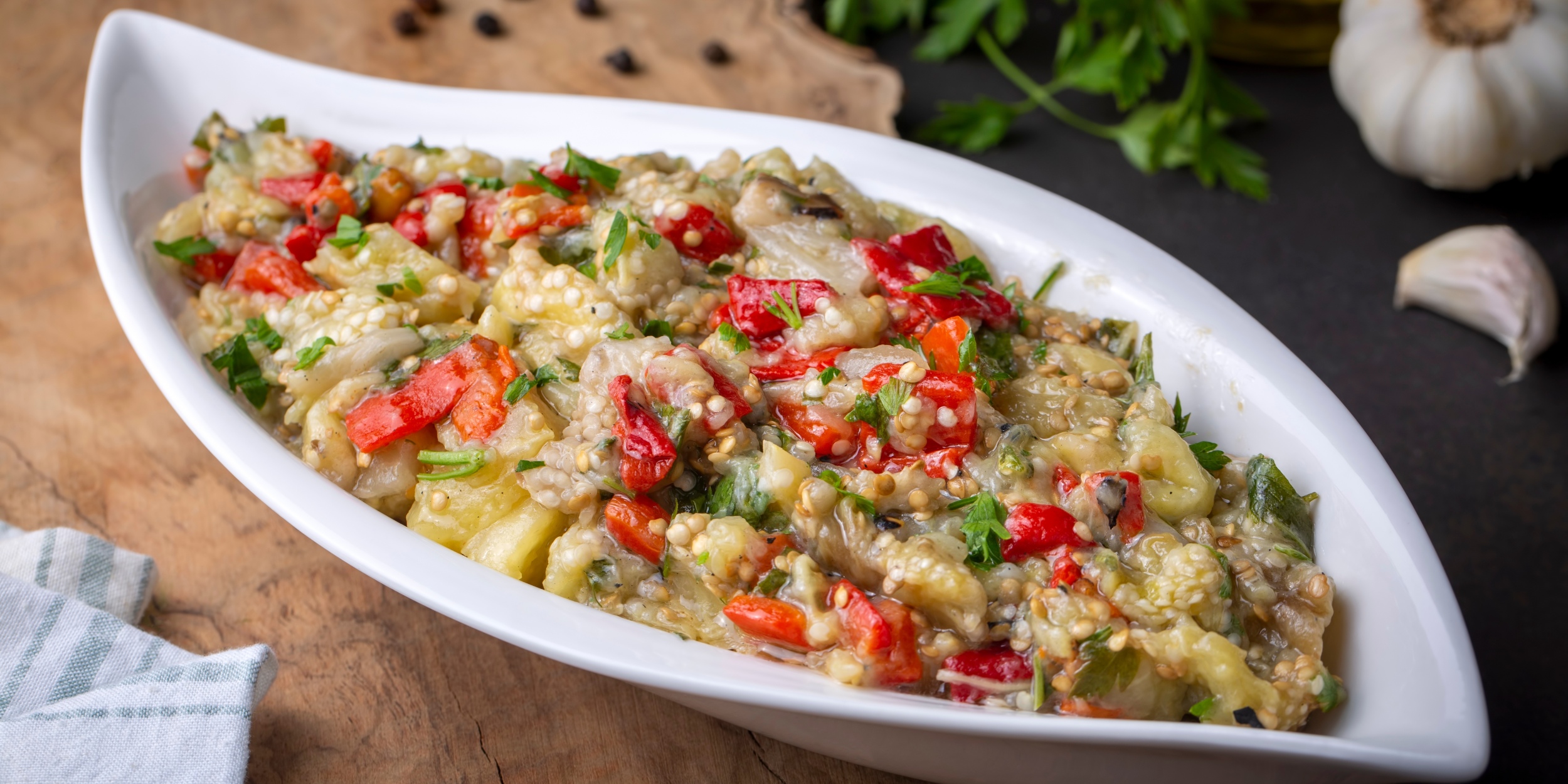 Рецепт турецкого салата из баклажанов