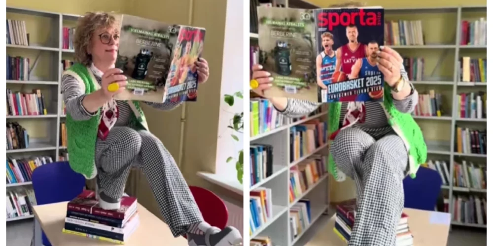 Сотрудница Елгавской библиотеки отмечена за стильное видео с участием в viral-тренде