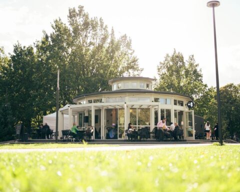 В парке Победы открылось новое кафе Ezītis miglā 18 сентября