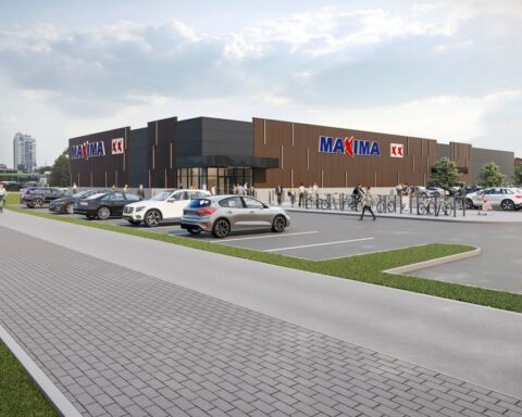 В Пурвциемсе началось строительство магазина Maxima XX на улице Стирну 25