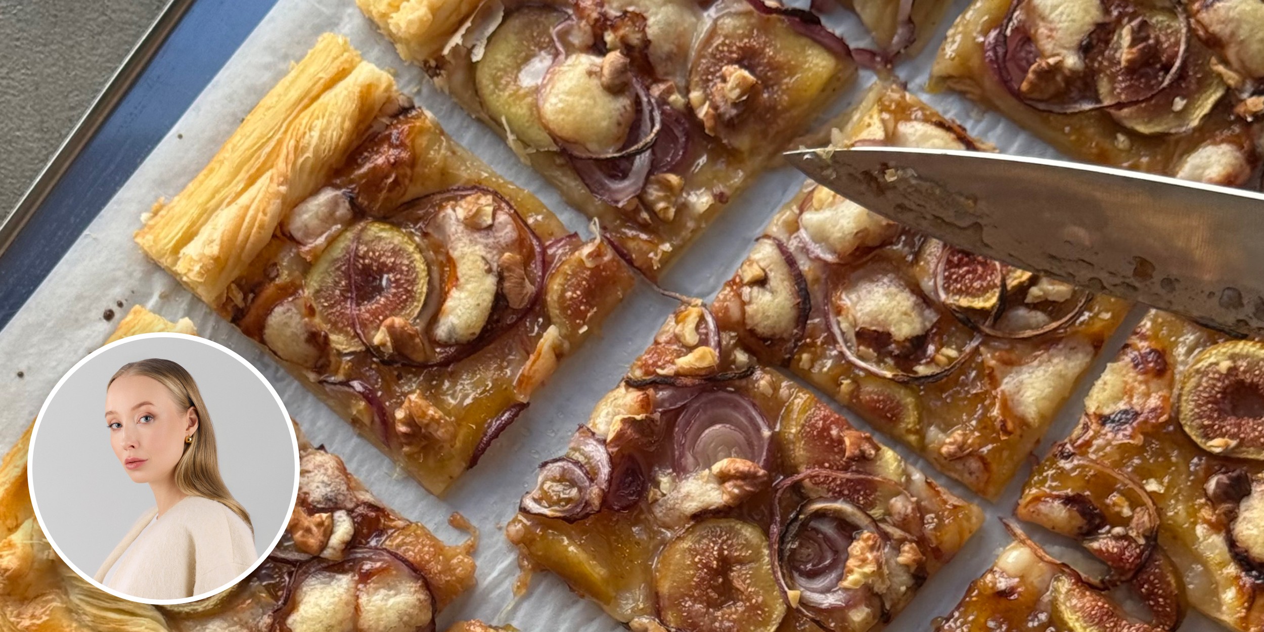 Пирог с инжиром и козьим сыром по рецепту Зины Овштейн