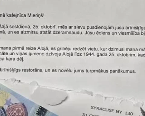 Американец отправил забытые чаевые в латвийское кафе и рассказал историю семьи