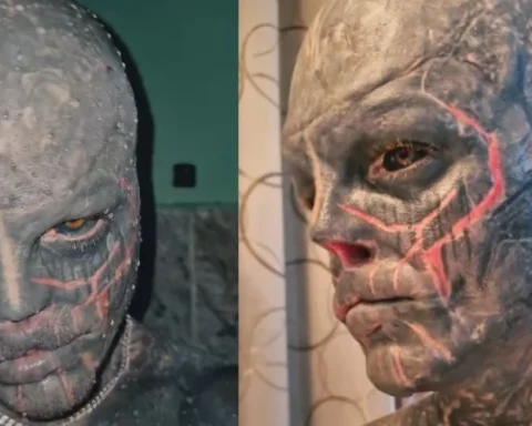 "Черный инопланетянин" Лофредо приезжает в Елгаву: встреча с татуированным художником