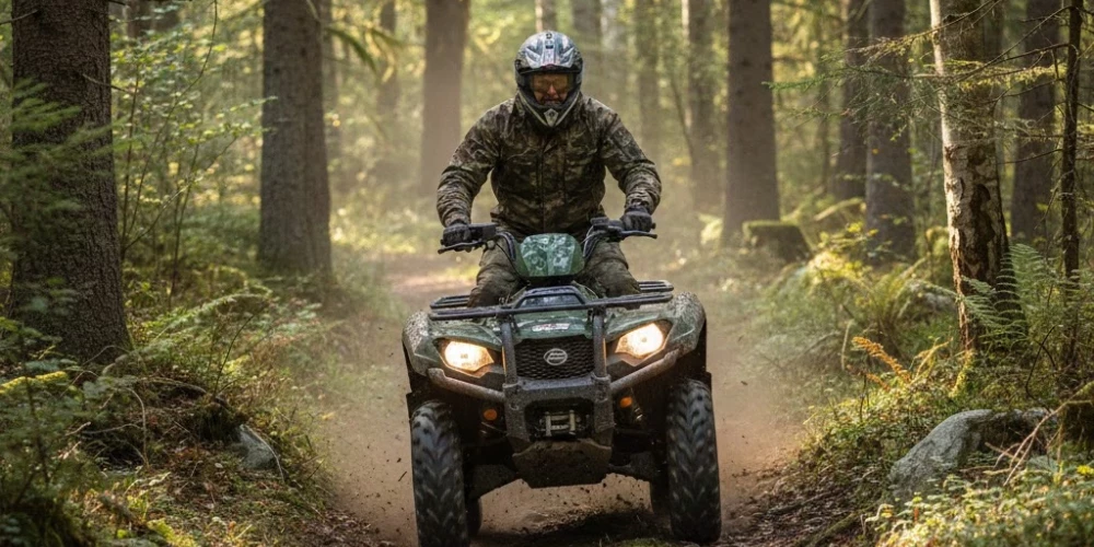 Латвийские пограничники предупреждают о штрафах за катание на квадроциклах у границы