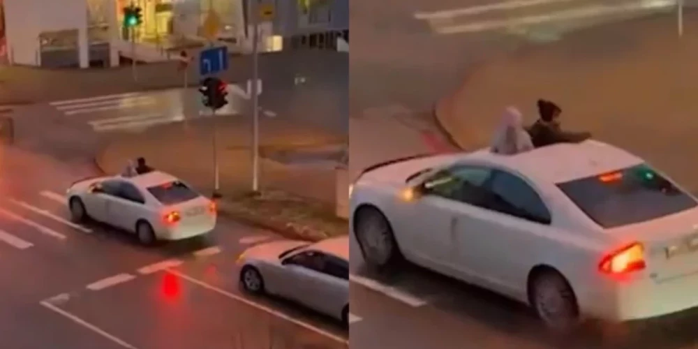 В Мадоне участники автопробега с флагами нарушили правила и создали опасность для детей