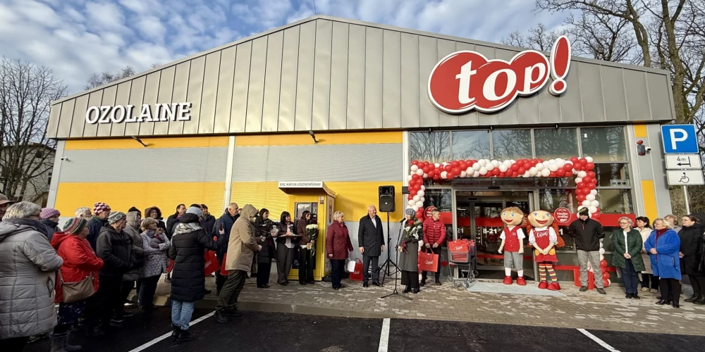 В Озолайне открылся новый магазин top с инвестициями свыше 500 тысяч евро