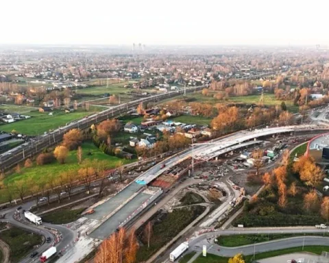 В Риге за 122 млн евро строят магистраль Яня Чакстес гатве с завершением в 2025 году