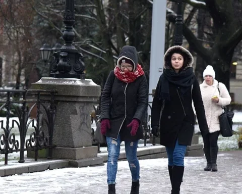 В субботу в Латвии ожидается мокрый снег и переменная облачность