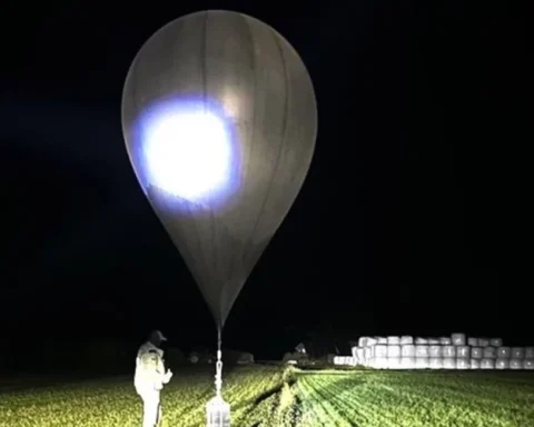 Воздушные шары из Беларуси направлялись в Литву, задержаны литовцы в Латвии