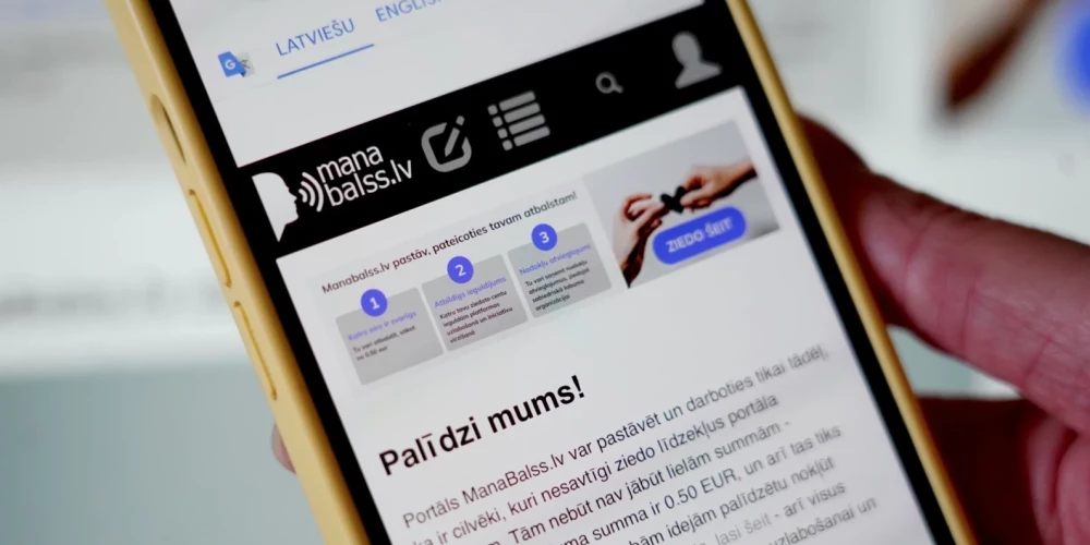 Инициатива о госфинансировании Manabalss.lv собрало менее 2500 голосов