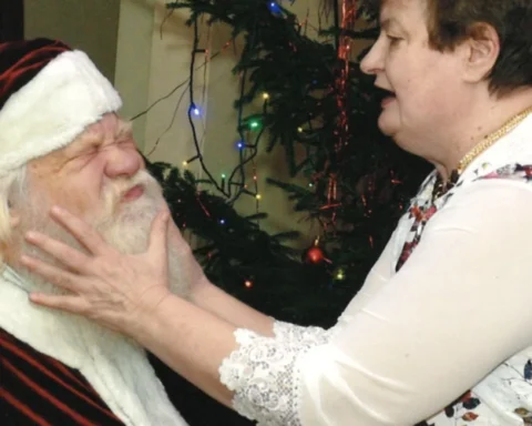 Каспарс Пуце отмечает 60 лет в роли главного Деда Мороза Латвии