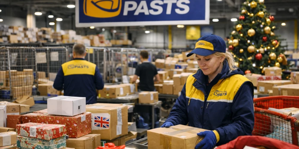 Latvijas Pasts сообщает о росте отправлений латвийских посылок за границу в праздничный период