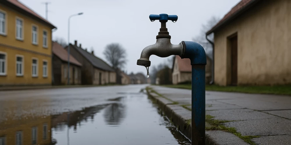 Новый тариф на воду шокировал жителей Скрунды