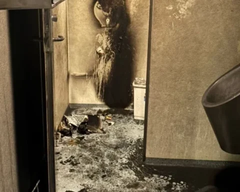 Подростки-пироманы разрушили туалет в центре Талси