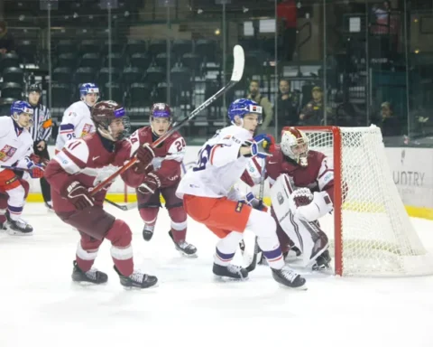 Сборная Латвии U-20 уступила Чехии в овертайме со счетом 2:3 в США