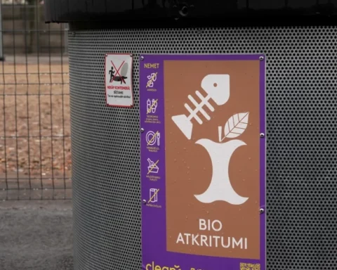 Сортировка отходов в Риге зимой: исчезновение контейнеров для биологических отходов