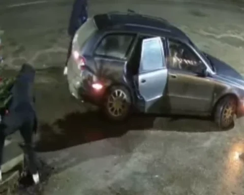 В Яунгулбене украли ёлку, выставленную у магазина, местные жители возмущены