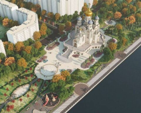 Жители Краснодара протестуют против строительства храма на набережной