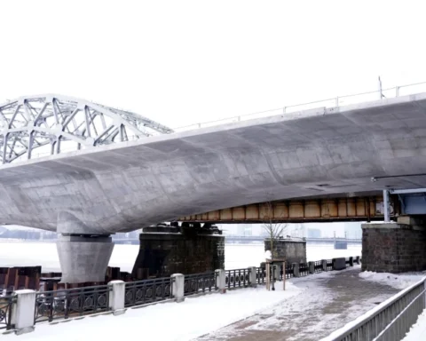 Латвии необходимо полмиллиона евро для завершения консервации моста через Даугаву