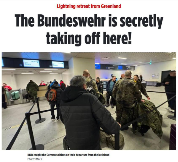 Немецкие военные покидают Гренландию после приказа из Берлина