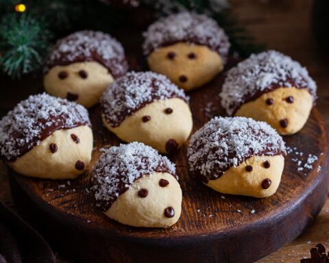 Песочное печенье с шоколадом и кокосовой стружкой «Ёжики»