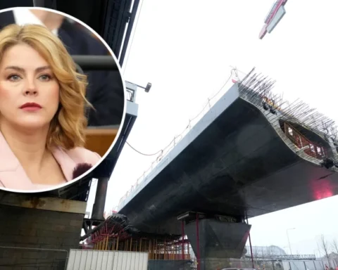 Силиня требовала ответственности за недостроенный мост Rail Baltica через Даугаву