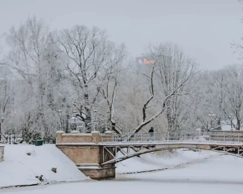 Суббота в Латвии: снег и метели, ветер до 22 м/с на побережье