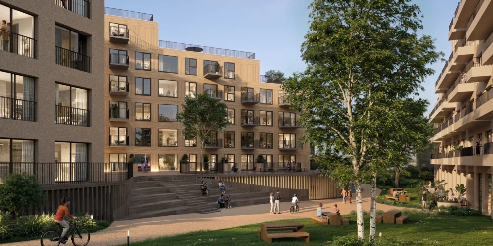 Три дома и 226 квартир: новый жилой проект в Риге стоимостью свыше 45 млн евро