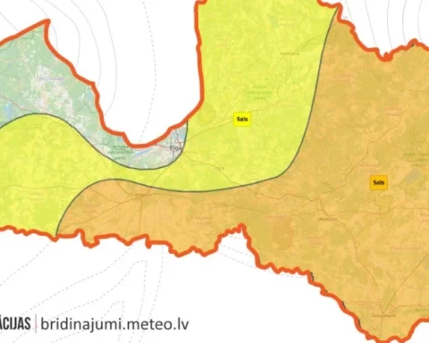 В Латвии объявлено оранжевое предупреждение о сильном морозе