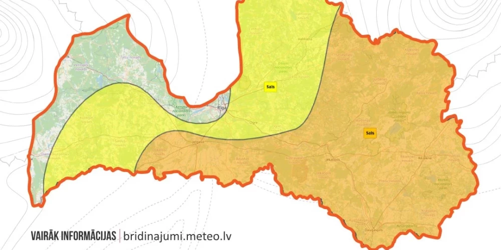 В Латвии объявлено оранжевое предупреждение о сильном морозе