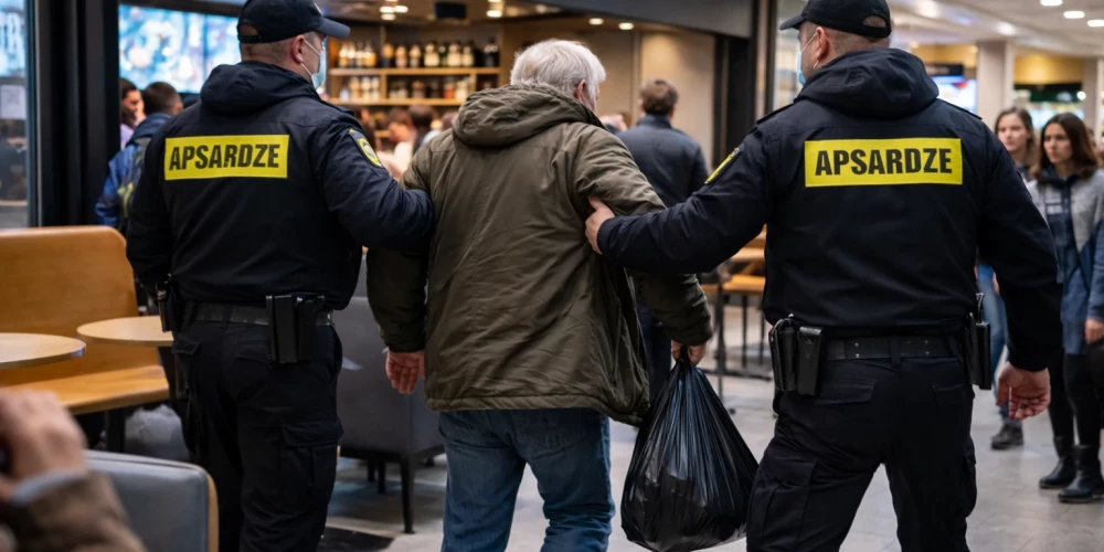 Выдворение пожилого бездомного из рижского кафе вызвало общественное возмущение