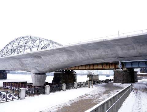 Затраты на консервацию опоры моста Rail Baltica через Даугаву оцениваются в 1,1-2,1% от 26 миллионов евро