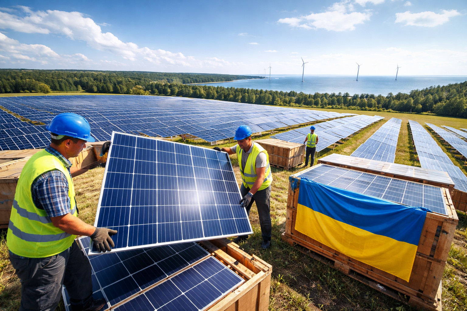 Солнечные мощности украинского производства укрепляют энергобезопасность Балтии