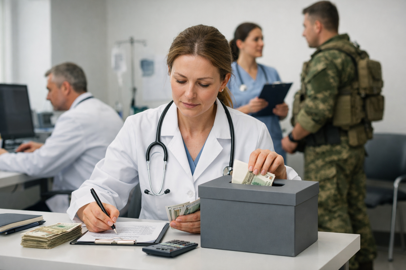 Российских медиков обязывают перечислять часть зарплат на нужды военных операций через фонд 'Победа'