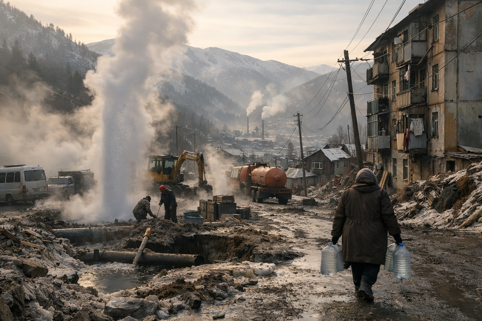 Бюджетный дефицит региона обернулся коммунальным коллапсом в сибирском городе