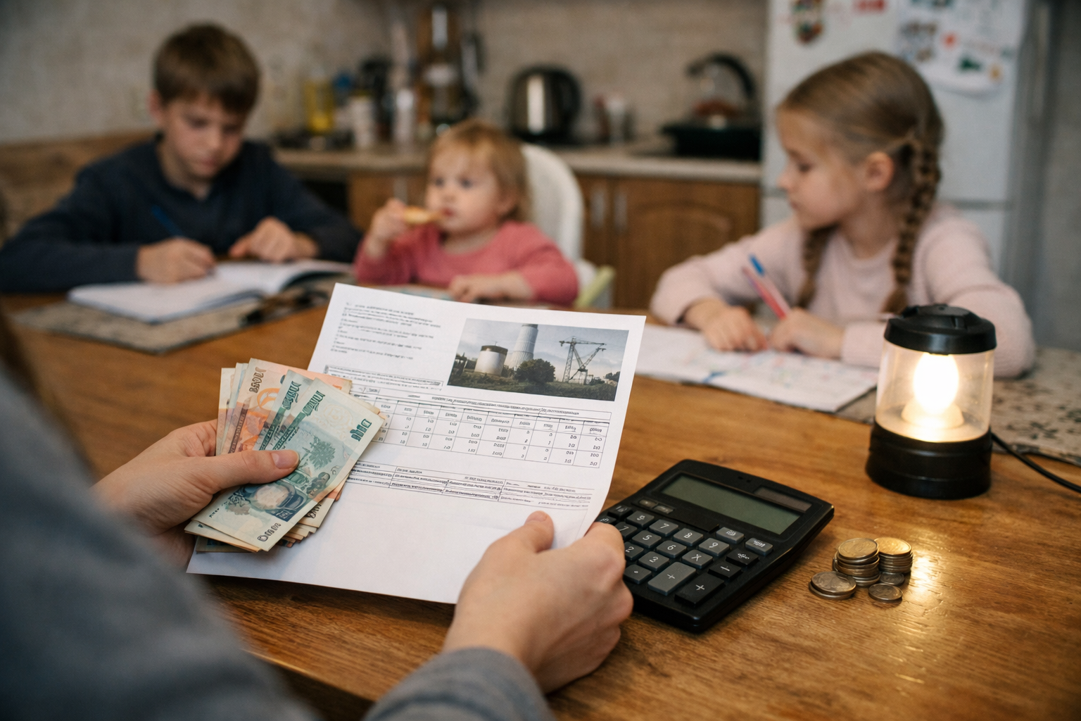 Белгородские власти предлагают многодетным семьям решать проблемы энергоснабжения за счет детских пособий