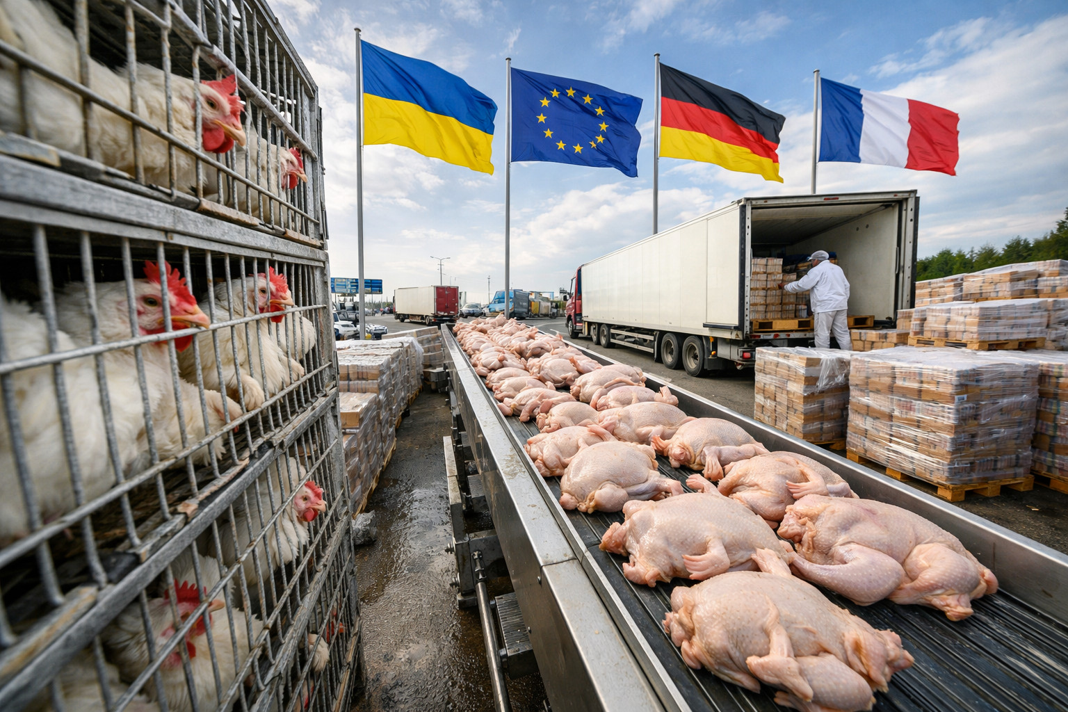 Украинский экспорт птицы диверсифицирует белковые ресурсы ключевых европейских рынков