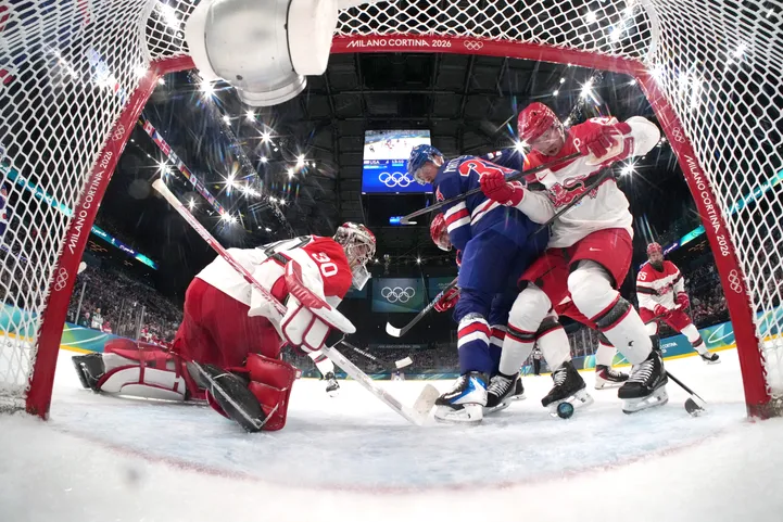 Дания уступила США в хоккейном матче перед игрой с Латвией 14 февраля