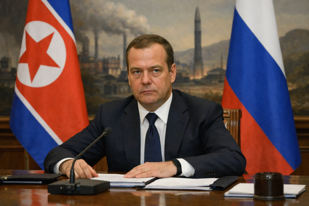 Медведев призвал Россию учиться экономической мобилизации у Северной Кореи