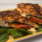 Фарш из листов для жарки с помидорами и сыром за 20 минут