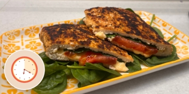 Фарш из листов для жарки с помидорами и сыром за 20 минут