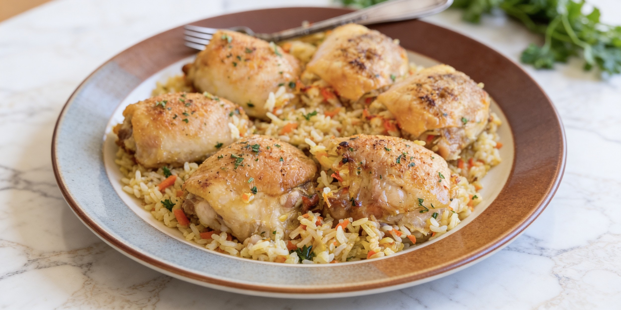 Куриные рулетики с рисом, запечённые в духовке