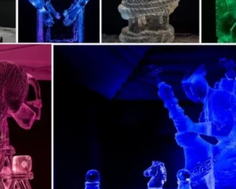 На Международном фестивале ледовых скульптур в Елгаве наградили лучшие работы художников из 12 стран