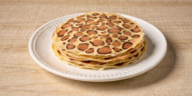 Рецепт леопардовых блинов на Масленицу