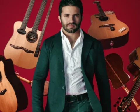 В Риге выступит итальянский гитарист Лука Стриканьоли, играющий на пяти гитарах одновременно