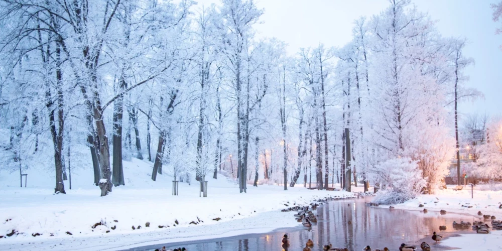 В воскресенье в Латвии ожидается преимущественно солнечная погода и мороз до -10 градусов